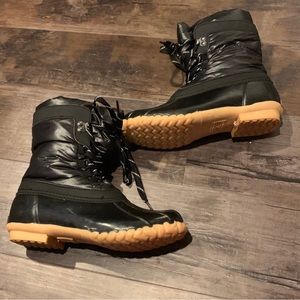 Sporto Size 7 Black Winter Snow Rain Boots